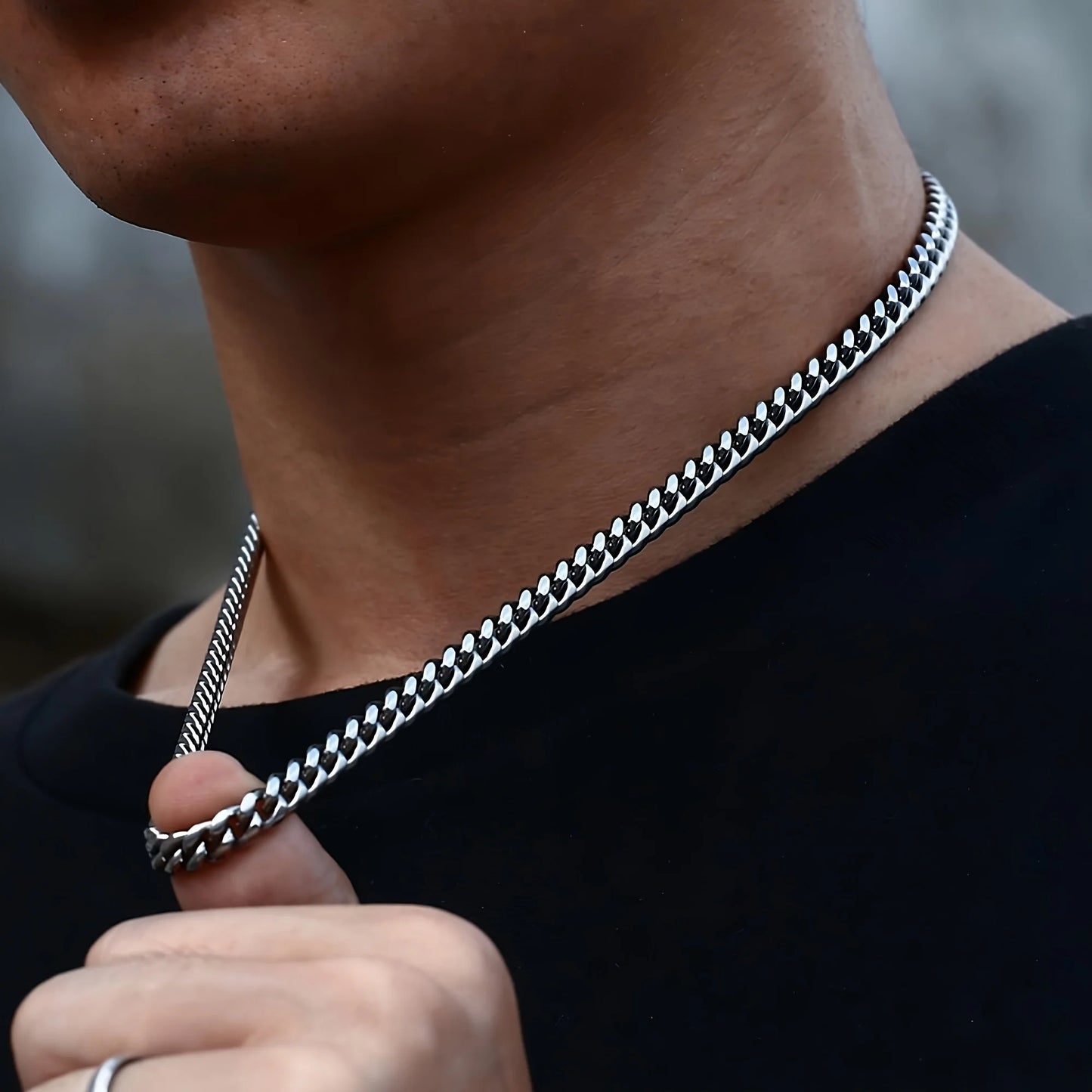 To My Boyfriend Cuban Chain Necklace,Promise Necklace for Him,Anniversary Gift Birthday Gift for Boyfriend,Christmas Gift Forhim
