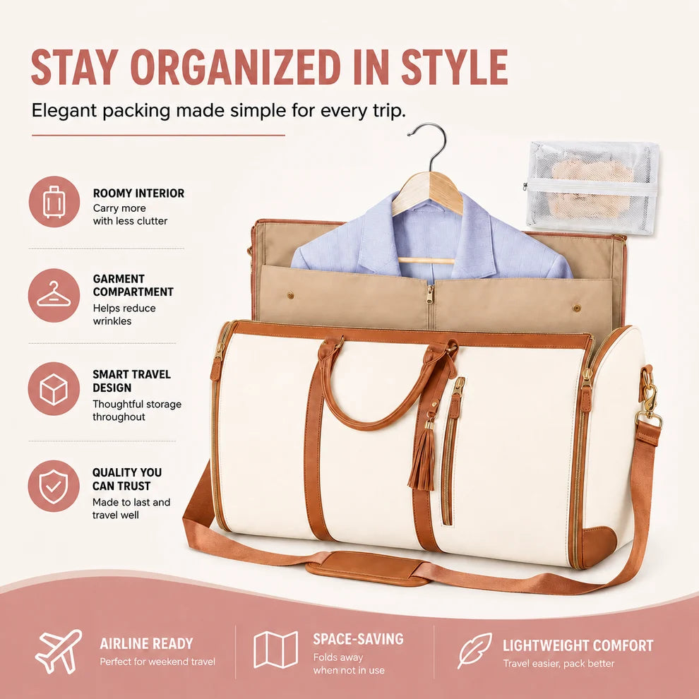 Large Capacity Foldable Travel Duffle Bag