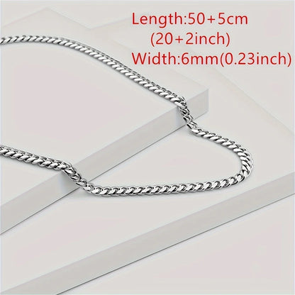 To My Boyfriend Cuban Chain Necklace,Promise Necklace for Him,Anniversary Gift Birthday Gift for Boyfriend,Christmas Gift Forhim